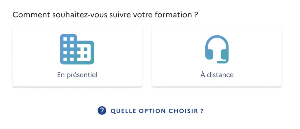 présentiel ou distanciel cpf