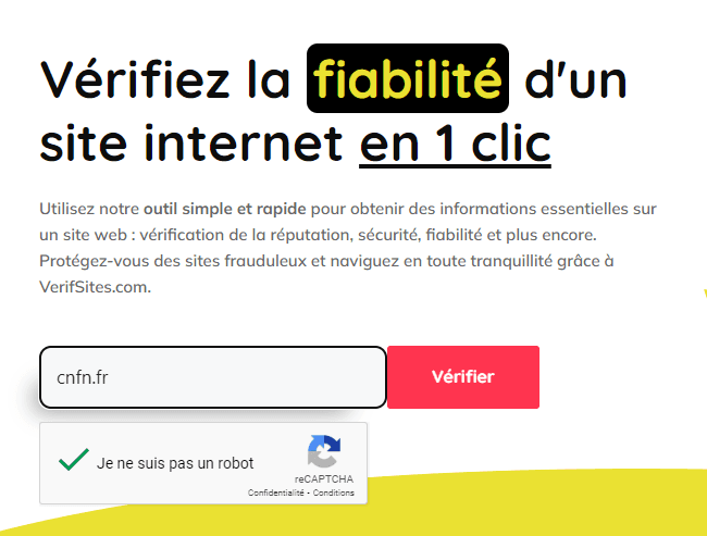 verifsites comment ça marche