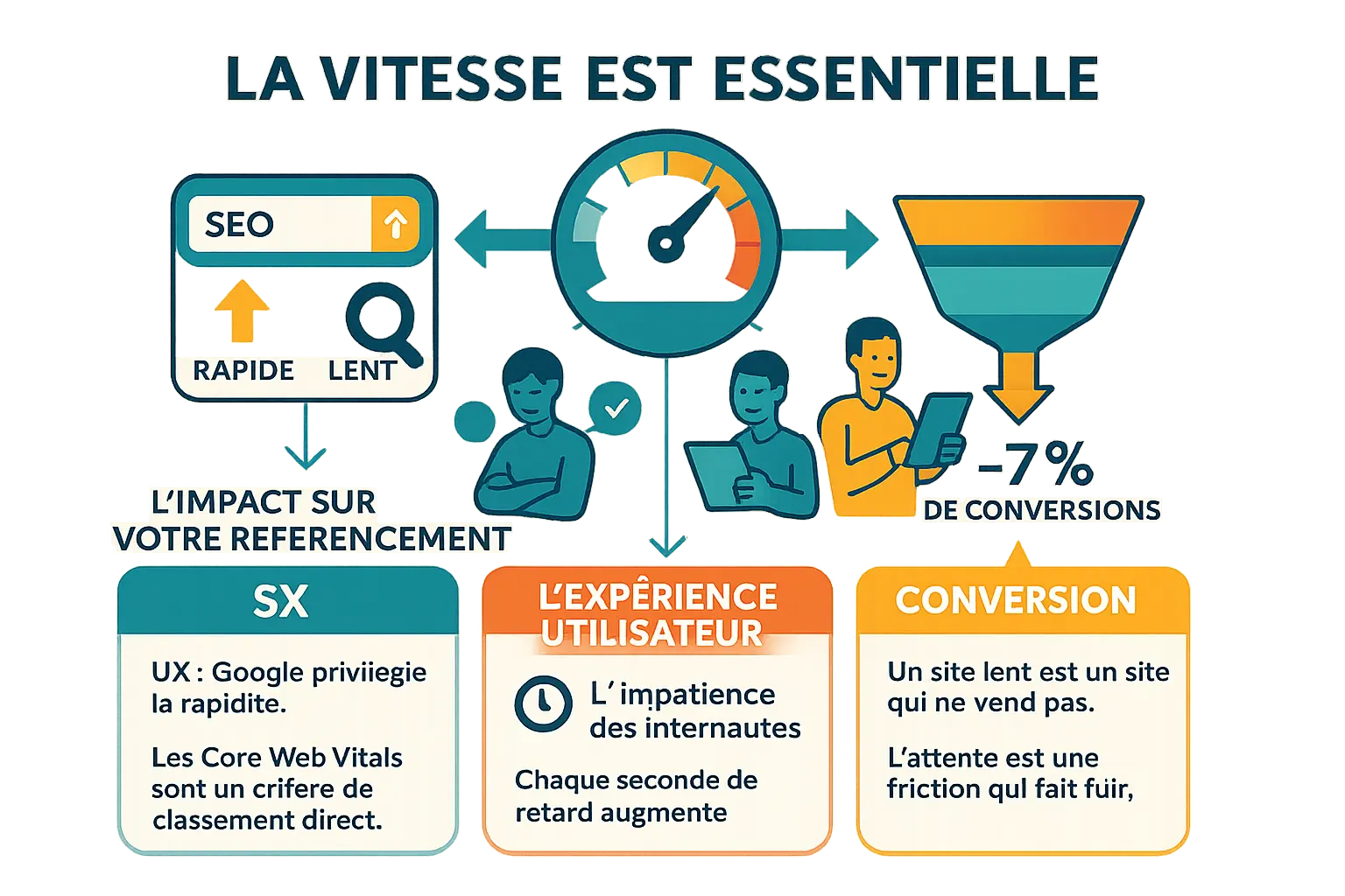 Illustration vitesse site web