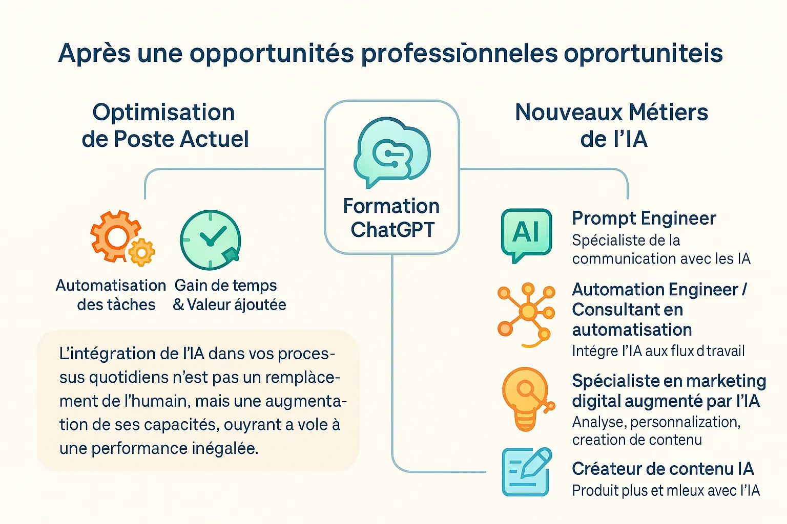 Opportunités professionnelles après une formation ChatGPT